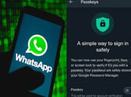 WhatsApp password-less Passkey feature