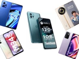 Top 5 smartphones under 25000 on Amazon