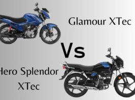 Hero Splendor Plus XTec Vs Hero Glamour XTec