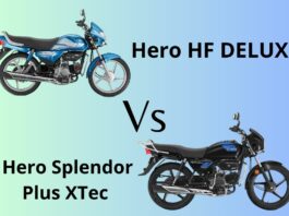 Hero Splendor Plus XTec Vs Hero HF Deluxe