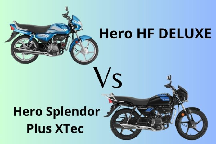 Hero Splendor Plus XTec Vs Hero HF Deluxe Hero Splendor Plus XTec Vs Hero HF Deluxe