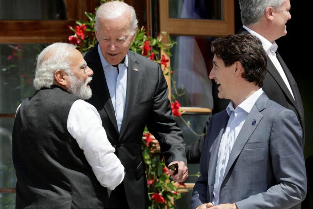 India - Canada Row