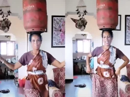 Viral Video: Unbelievable Control! Woman dances with a Gas Cylinder on her head; WATCH