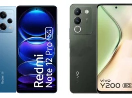 Vivo Y200 5G vs Xiaomi Redmi Note 12 Pro 5G