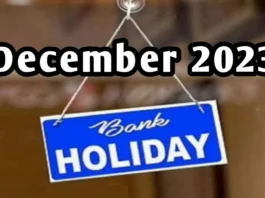 Bank holidays in December 2023