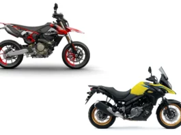Ducati Hypermotard 698 Mono vs Suzuki V-Strom 650 XT: Two Powerful Bikes Compared head on