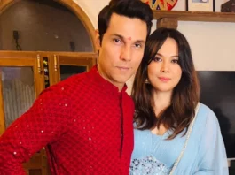 Randeep Hooda with Lin Laisharam