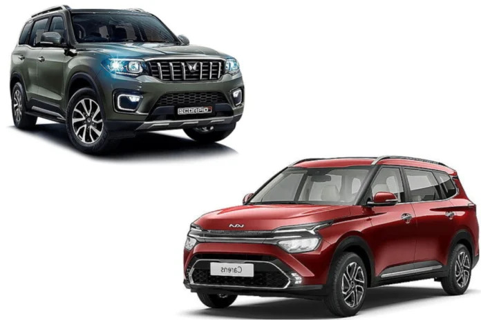 Kia Carens vs Mahindra Scorpio N Kia Carens vs Mahindra Scorpio N