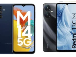 Samsung Galaxy M14 vs Xiaomi Redmi 13C 5G
