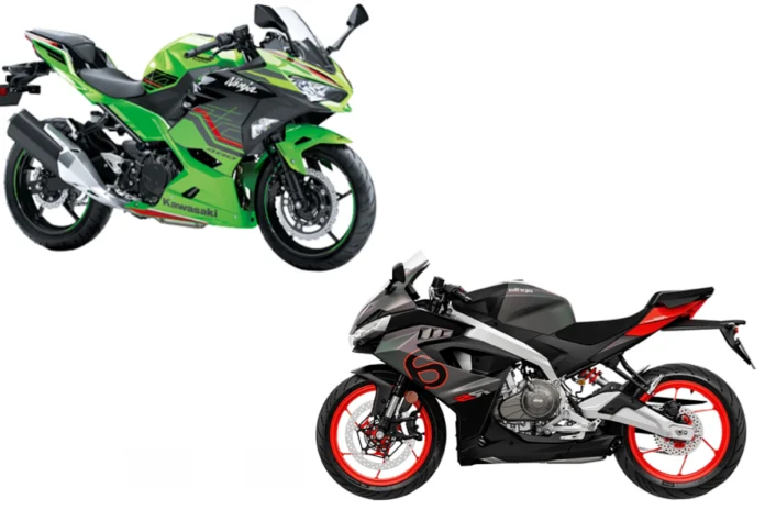 Aprilia RS 457 vs Kawasaki Ninja 400 Aprilia RS 457 vs Kawasaki Ninja 400