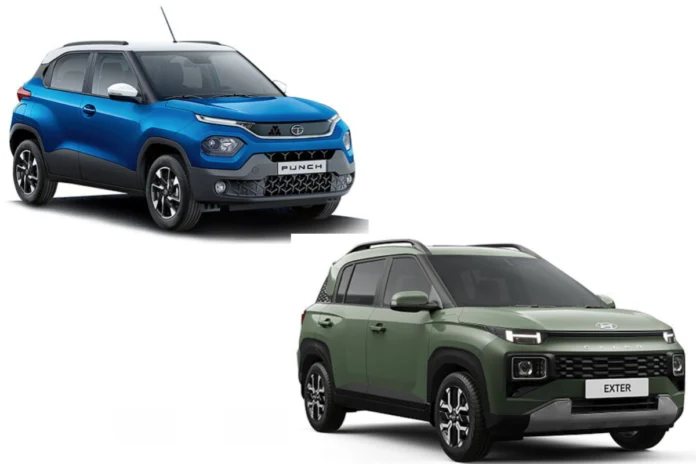 Hyundai Exter CNG vs Tata Punch CNG Hyundai Exter CNG vs Tata Punch CNG