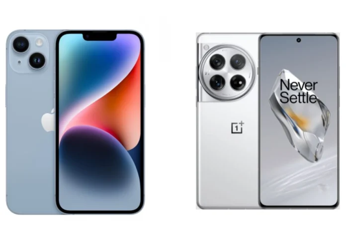 Apple iPhone 14 vs OnePlus 12 Apple iPhone 14 vs OnePlus 12
