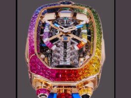 Chiron Rainbow Sapphires Timepiece