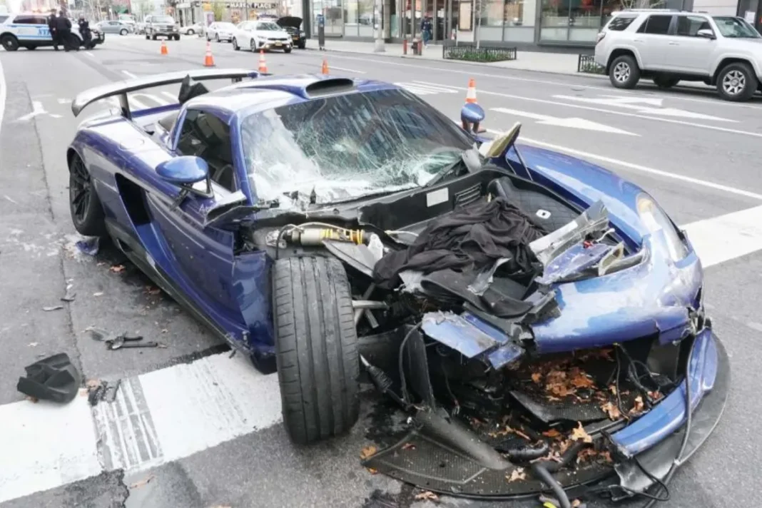 Luxury car accident