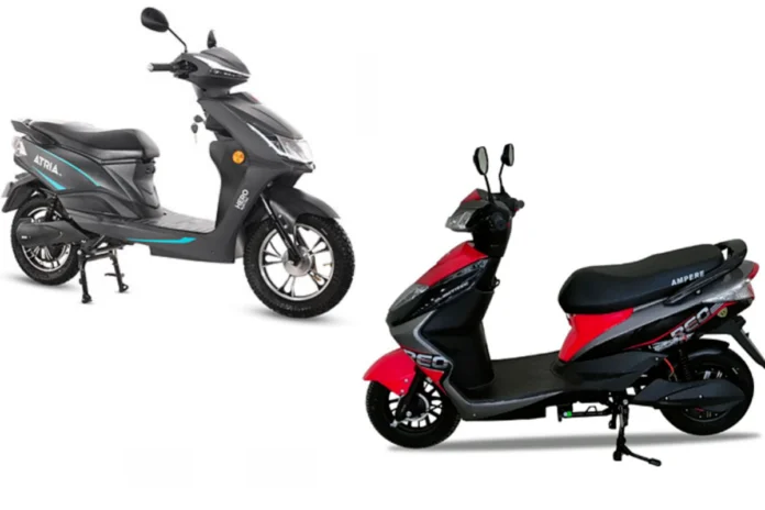Ampere Reo Li Plus EV vs Hero Electric Atria EV