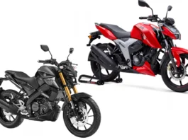 TVS Apache RTR 160 4V vs Yamaha MT 15