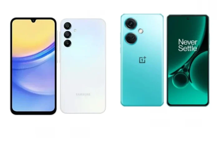 Samsung Galaxy A15 5G vs OnePlus Nord CE 3 5G Samsung Galaxy A15 5G vs OnePlus Nord CE 3 5G