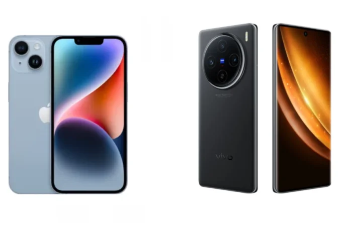 Vivo X100 5G vs Apple iPhone 14 Vivo X100 5G vs Apple iPhone 14