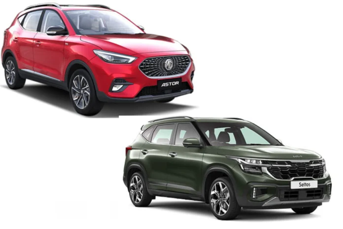 2024 MG Astor vs Kia Seltos 2024 MG Astor vs Kia Seltos
