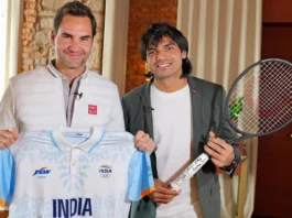 Roger Federer and Neeraj Chopra