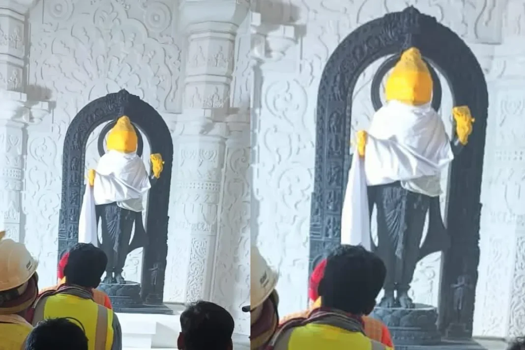 A Glimpse of the idol of Lord Ram