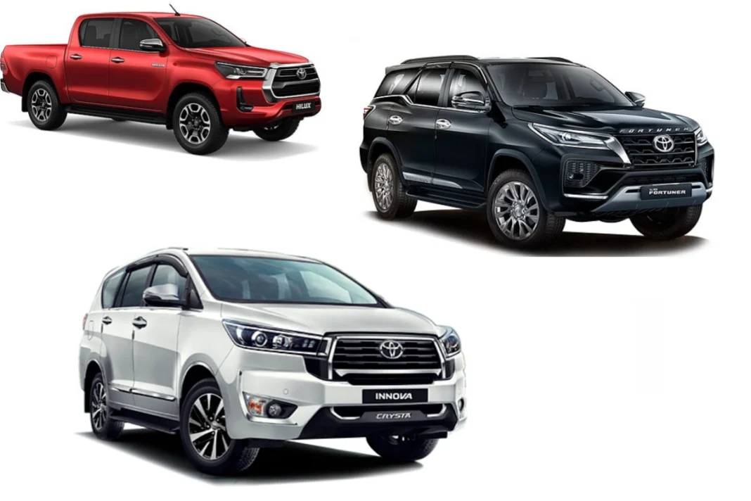 The three previously stated vehicles will once again be sent, according to a statement from Toyota Kirloskar Motor (TKM).