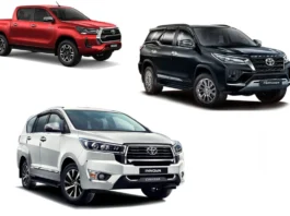 The three previously stated vehicles will once again be sent, according to a statement from Toyota Kirloskar Motor (TKM).