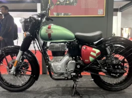 Royal Enfield Classic 350 Flex fuel unveiled at 2024 Bharat Mobility Global Expo, Details