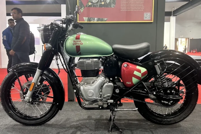 Royal Enfield Classic 350 Flex fuel unveiled at 2024 Bharat Mobility Global Expo, Details