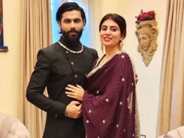 Ravindra Jadeja with Wife Rivaba