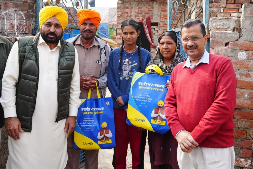 Bhagwant Mann And Arvind Kejriwal