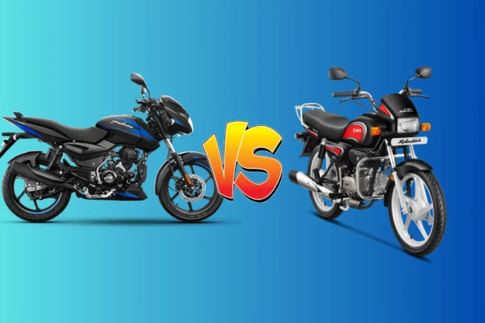 Bajaj Pulsar 125 vs Hero Splendor Plus Bajaj Pulsar 125 vs Hero Splendor Plus: Two high-mileage bikes compared head to head, Check out