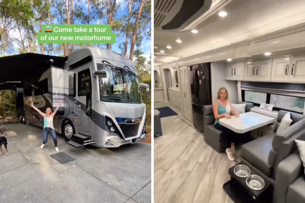 Woman's Motorhome is no less than a 5-Star Hotel, Check Out