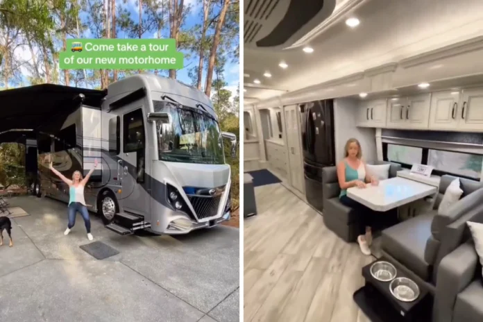 Woman's Motorhome is no less than a 5-Star Hotel, Check Out