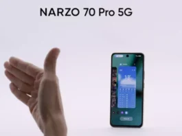 Realme Narzo 70 Pro 5G to come with Air Gesture Feature, Details