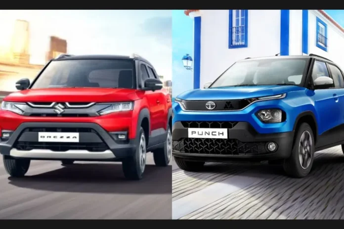 Tata Punch EV vs Maruti Brezza Tata Punch EV vs Maruti Brezza