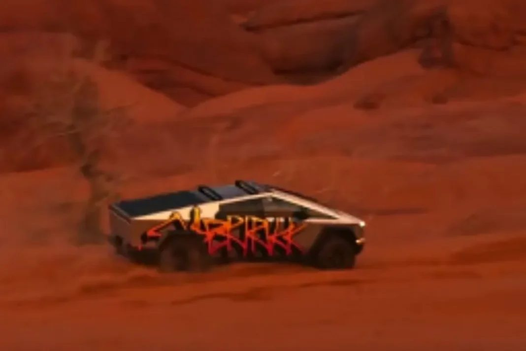 Tesla Cybertruck in Desert