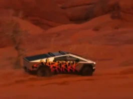 Tesla Cybertruck in Desert