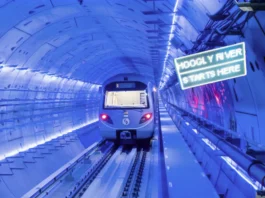 Kolkata underwater metro