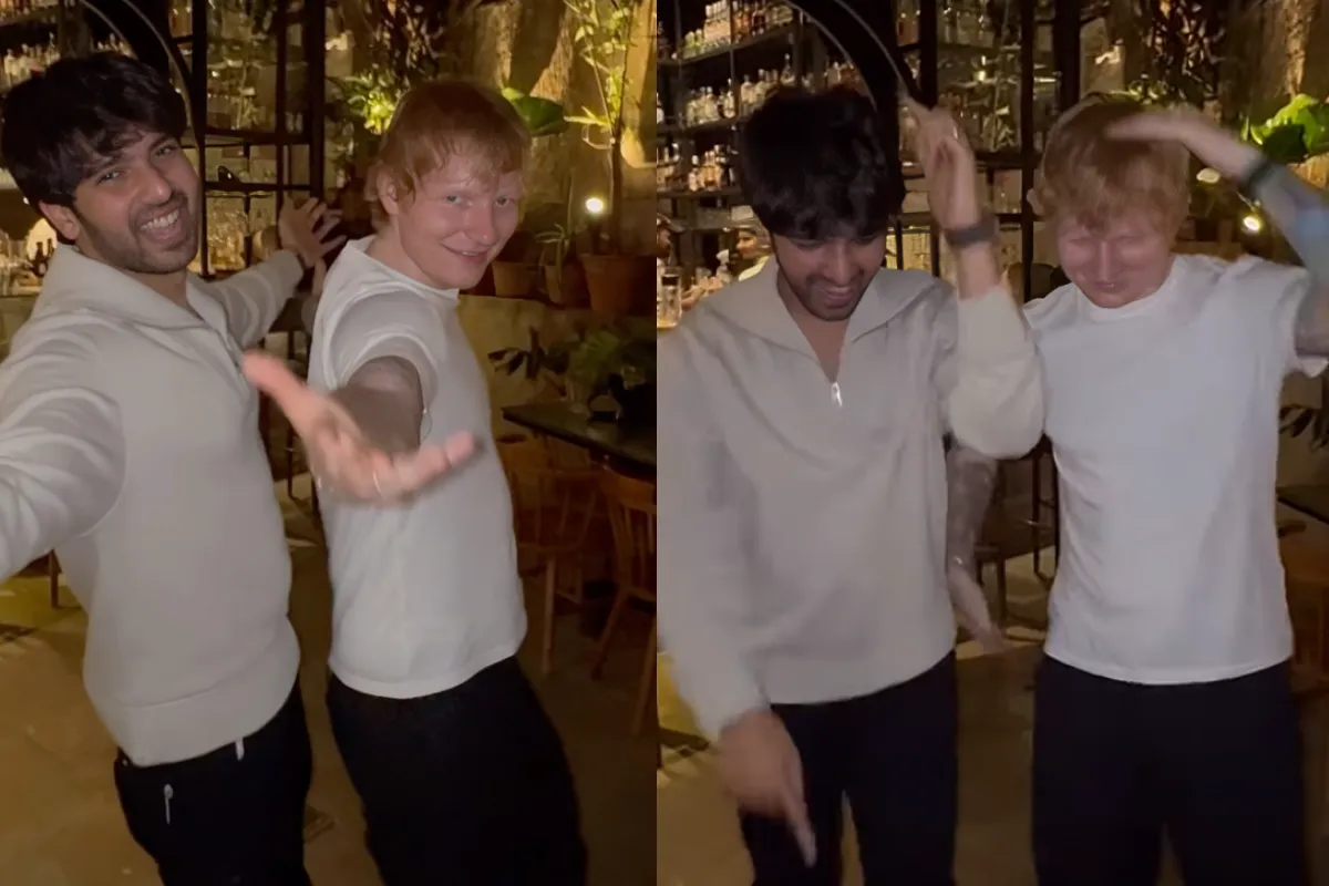 Viral Video: Ed Sheeran & Armaan Malik Dance to ‘Butta Bomma,’ Don’t Miss SRK’s Iconic Move! Watch