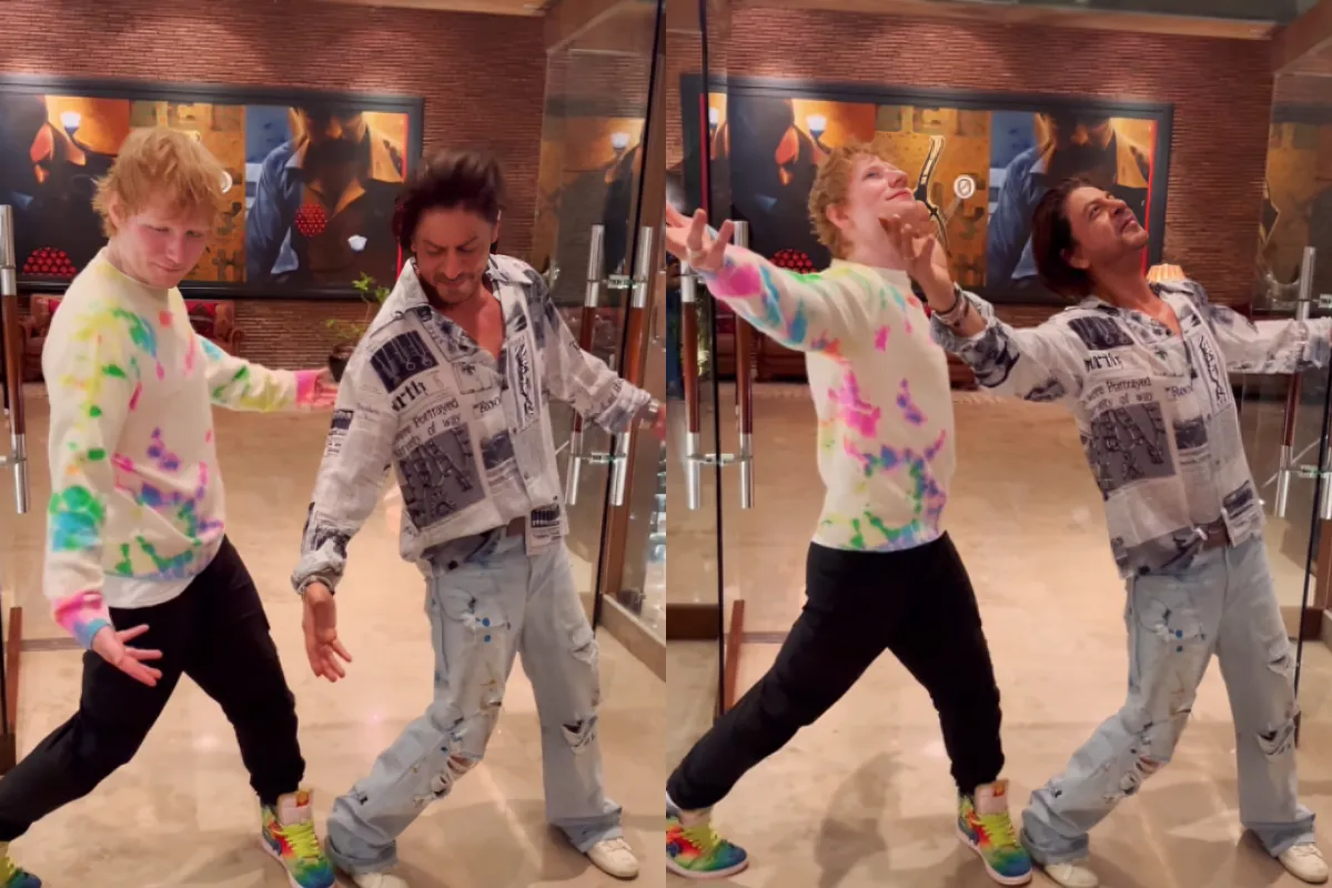 Viral Video: Iconic! Ed Sheeran Masters Shah Rukh Khan’s Signature Pose, Netizens can’t keep calm