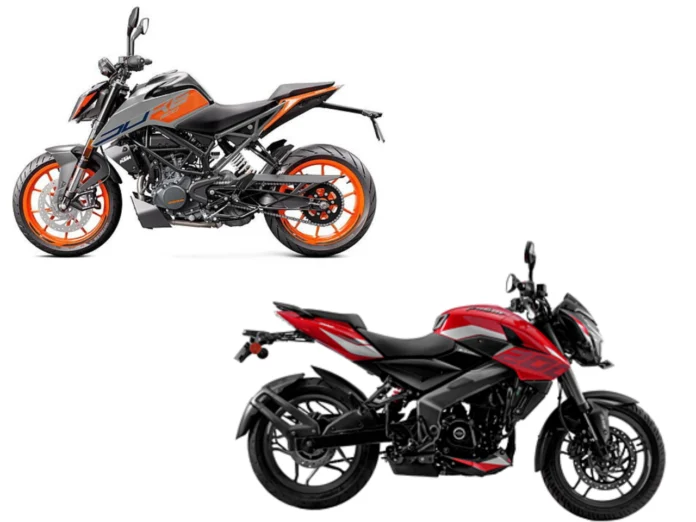 KTM 200 Duke vs Bajaj Pulsar NS200 KTM 200 Duke vs Bajaj Pulsar NS200