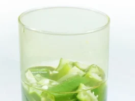 okra bhidi water