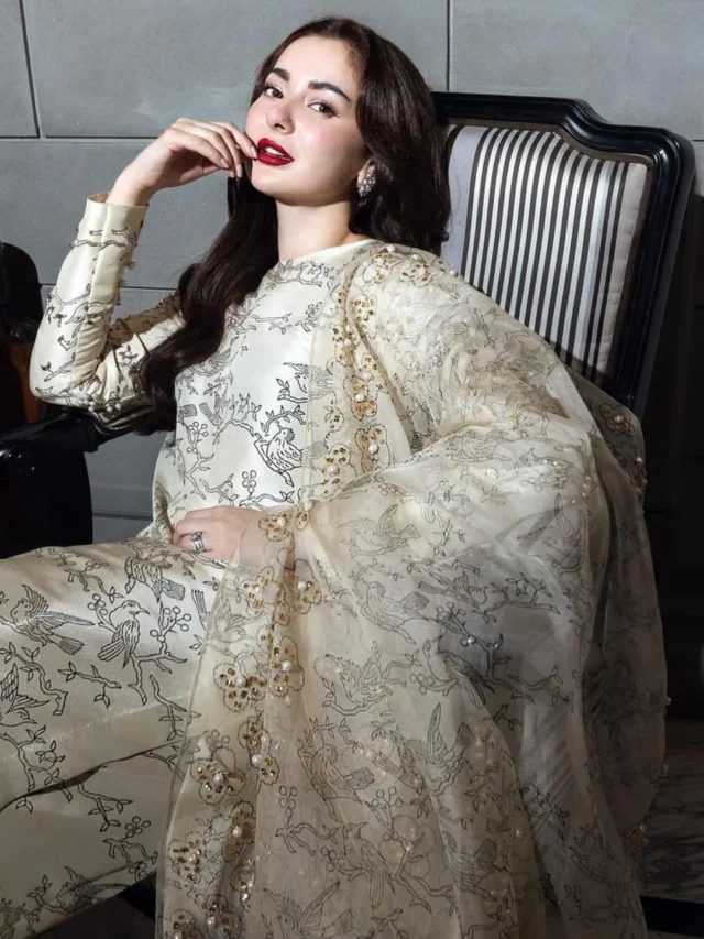 Hania Aamir Stuns Fans in Beautiful Silk Suit
