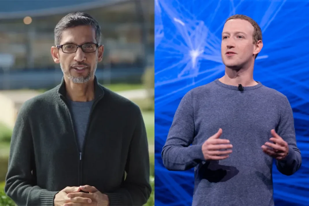 Sundai Pichai, Mark Zuckerberg