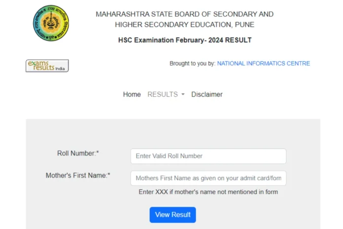 Maharashtra Board HSC 12th Result 2024