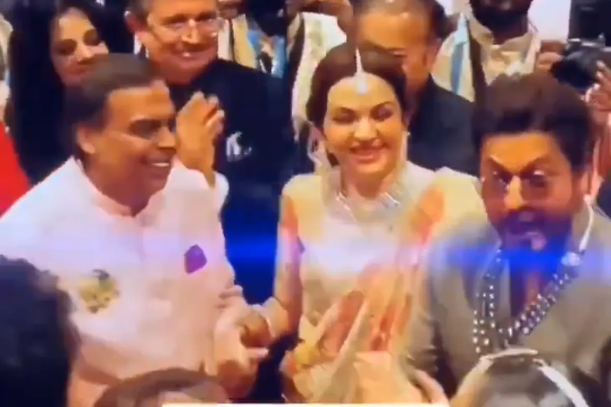 Neeta Ambani Grooves With Shah Rukh Khan on Pathan Song in Anant Ambani Radhika Merchant’s Wedding