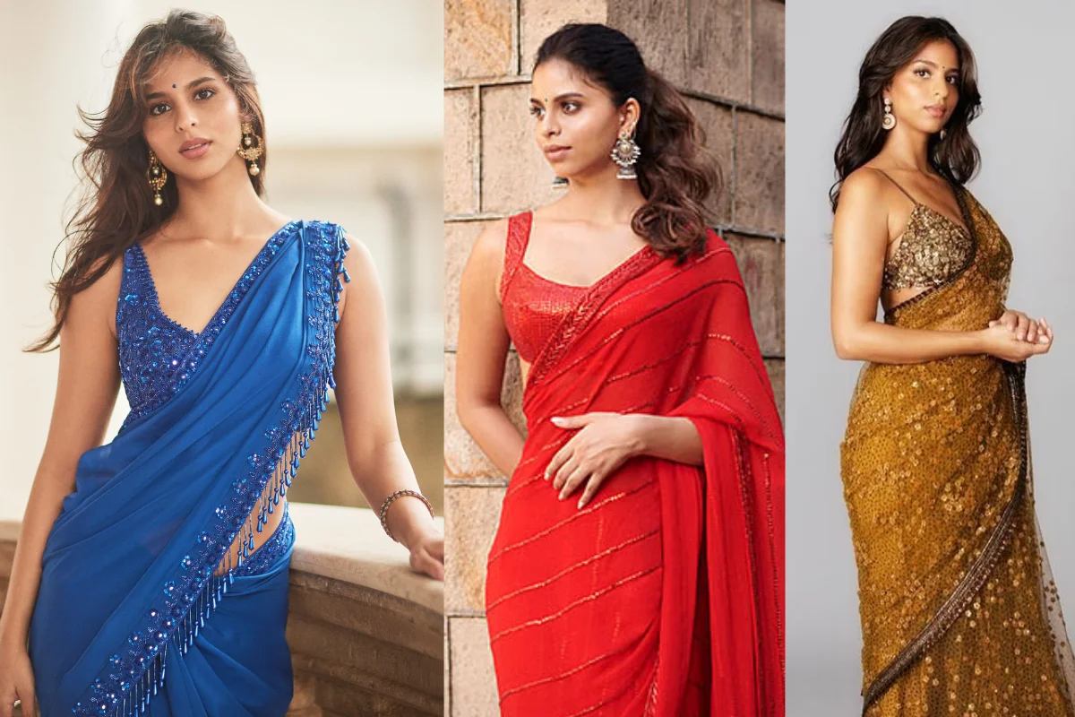Suhana Khan Saree Look 1