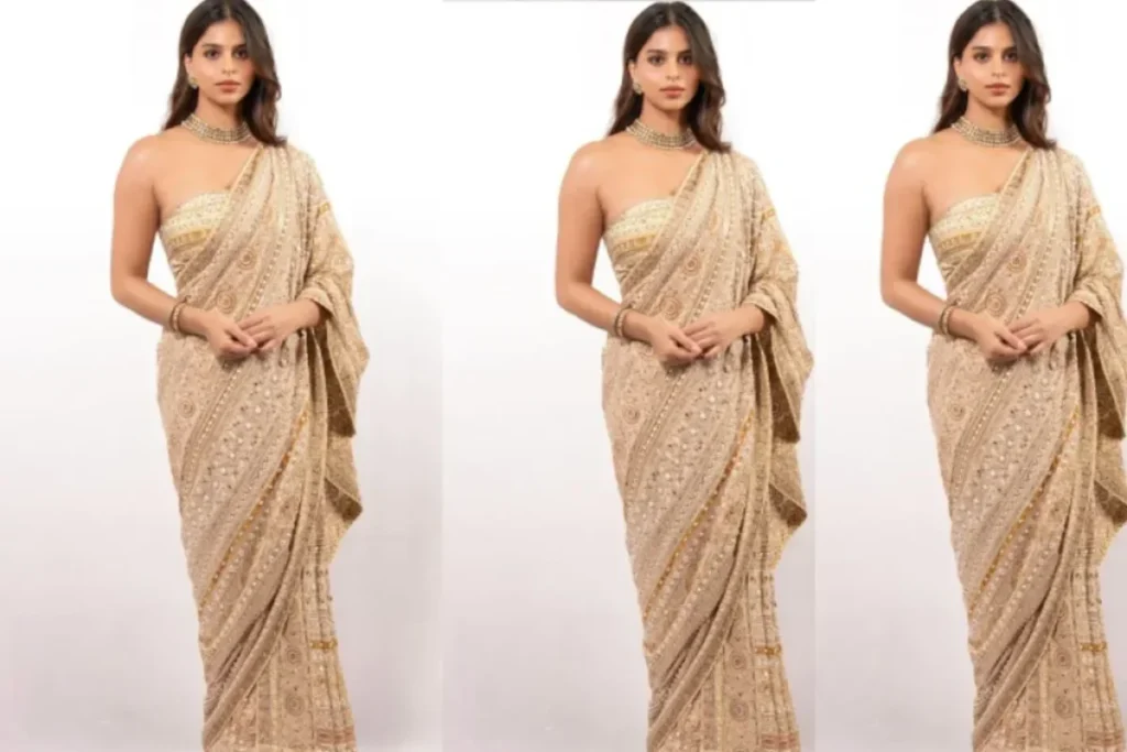 Suhana Khan Saree Look 