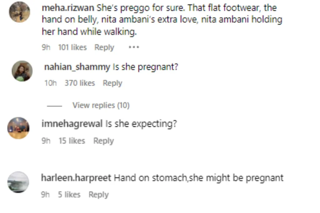 Radhika Merchant Pregnant